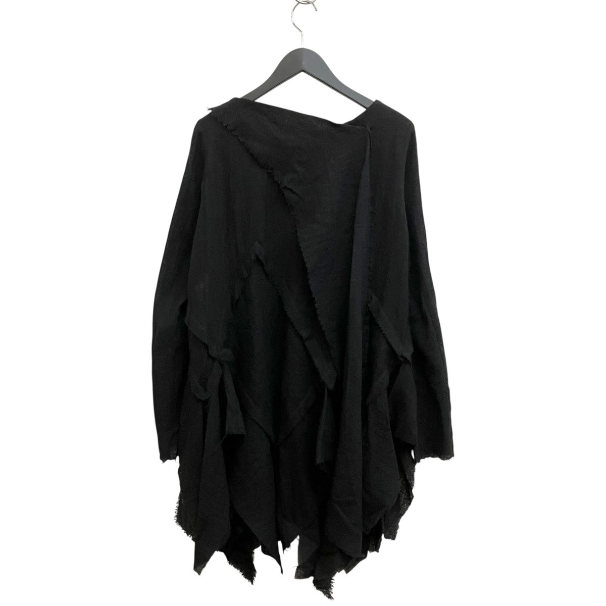 WOOL GAUZE FRILLED BLOUSE薄手ニットLL-B05-118