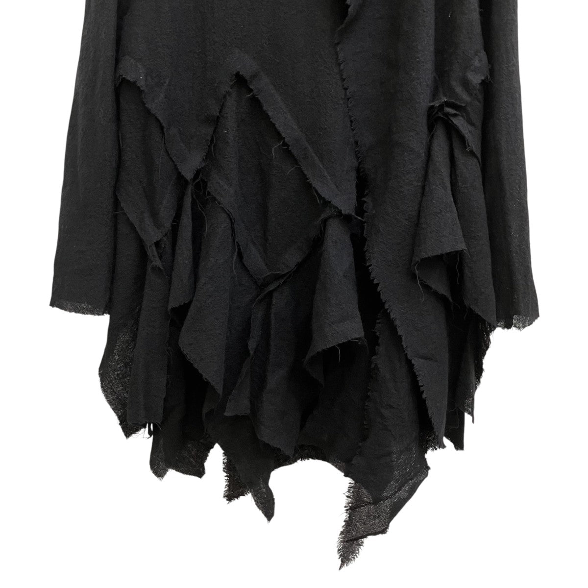 WOOL GAUZE FRILLED BLOUSE薄手ニットLL-B05-118