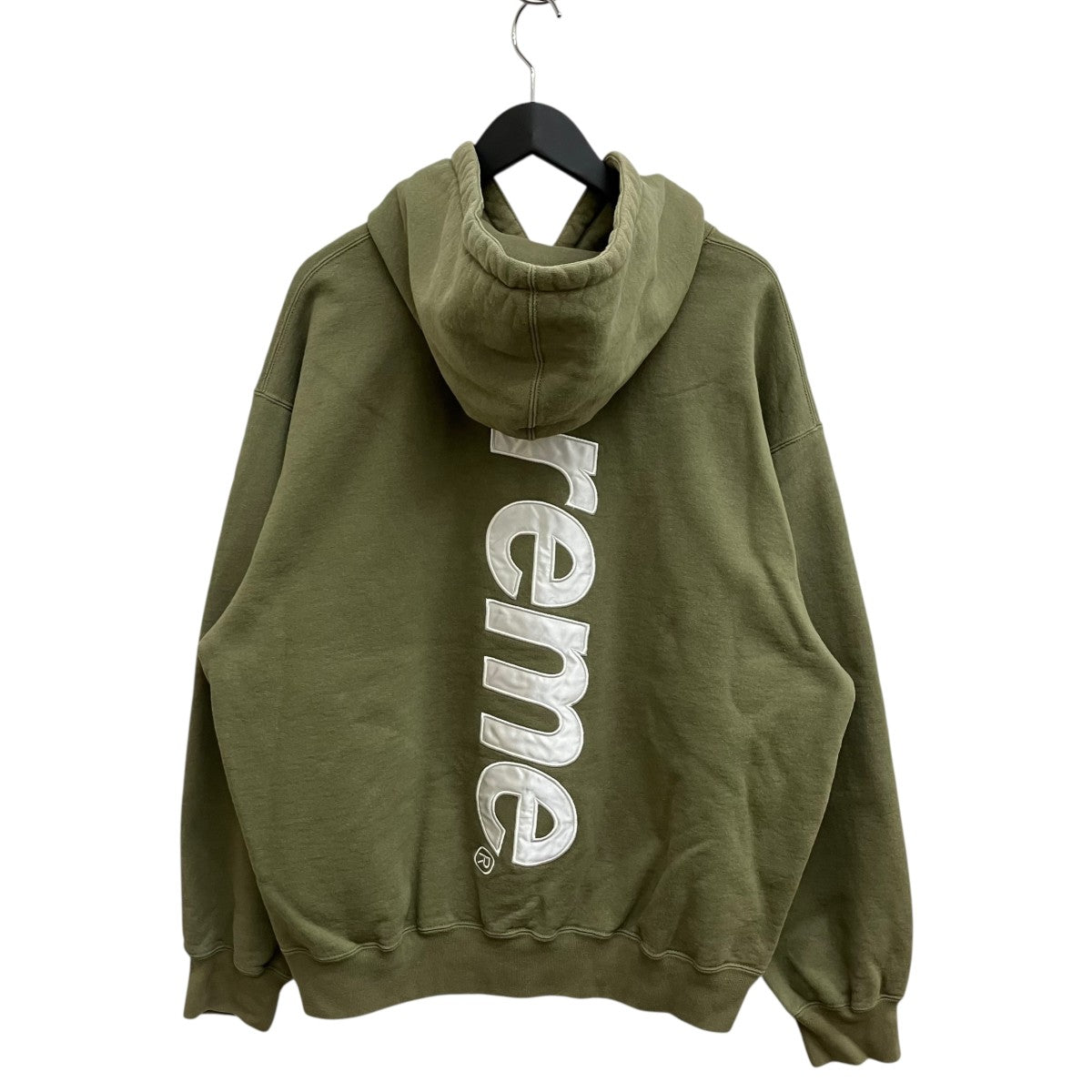 23AWSTAIN APPLIQUE HOOTEDパーカー