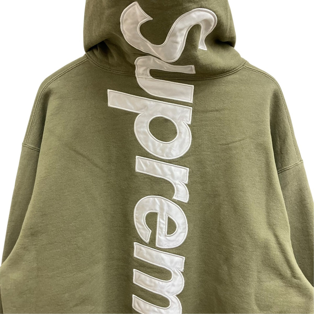 23AWSTAIN APPLIQUE HOOTEDパーカー