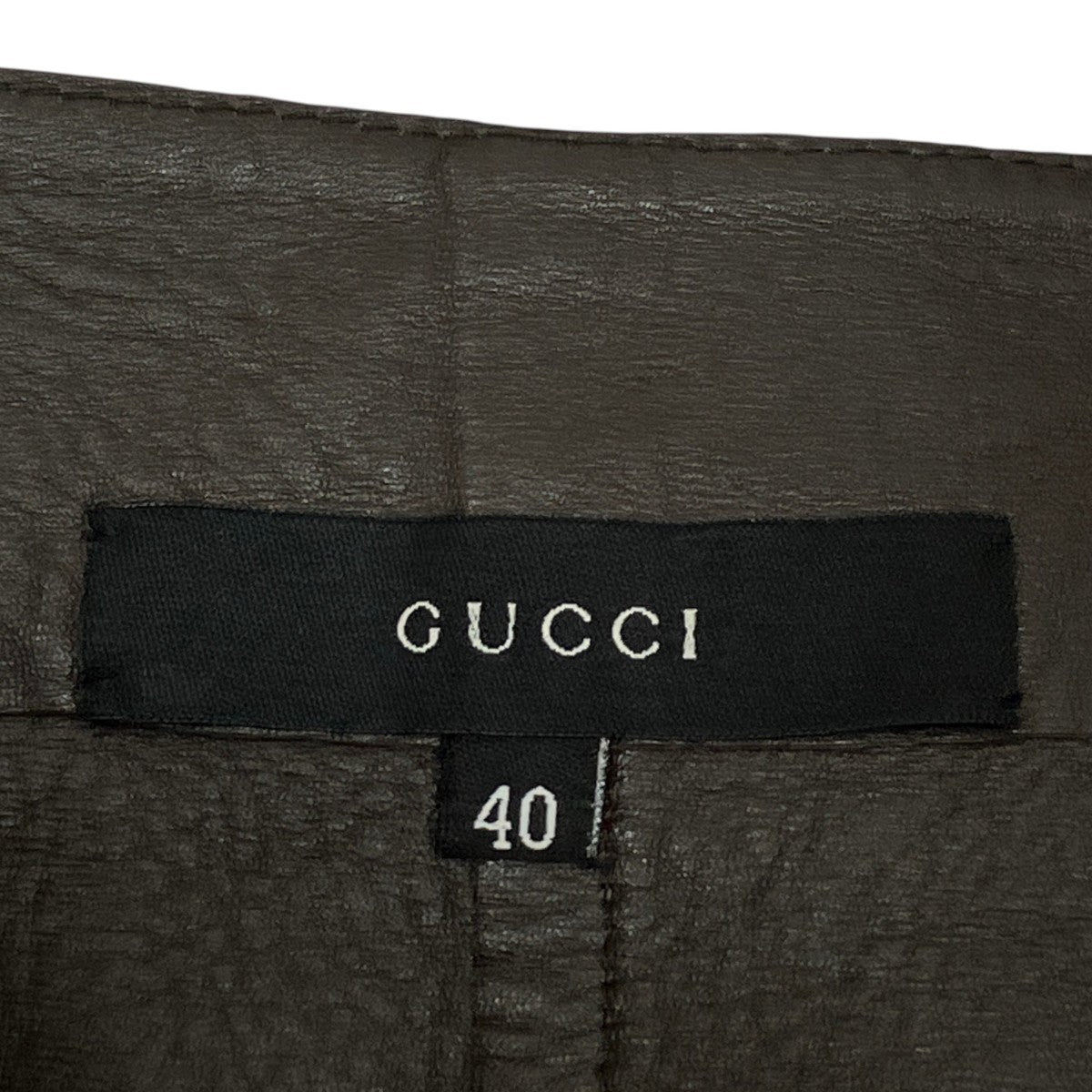 GUCCI(グッチ) レザースカート239-2601-9754 239-2601-9754 ブラウン