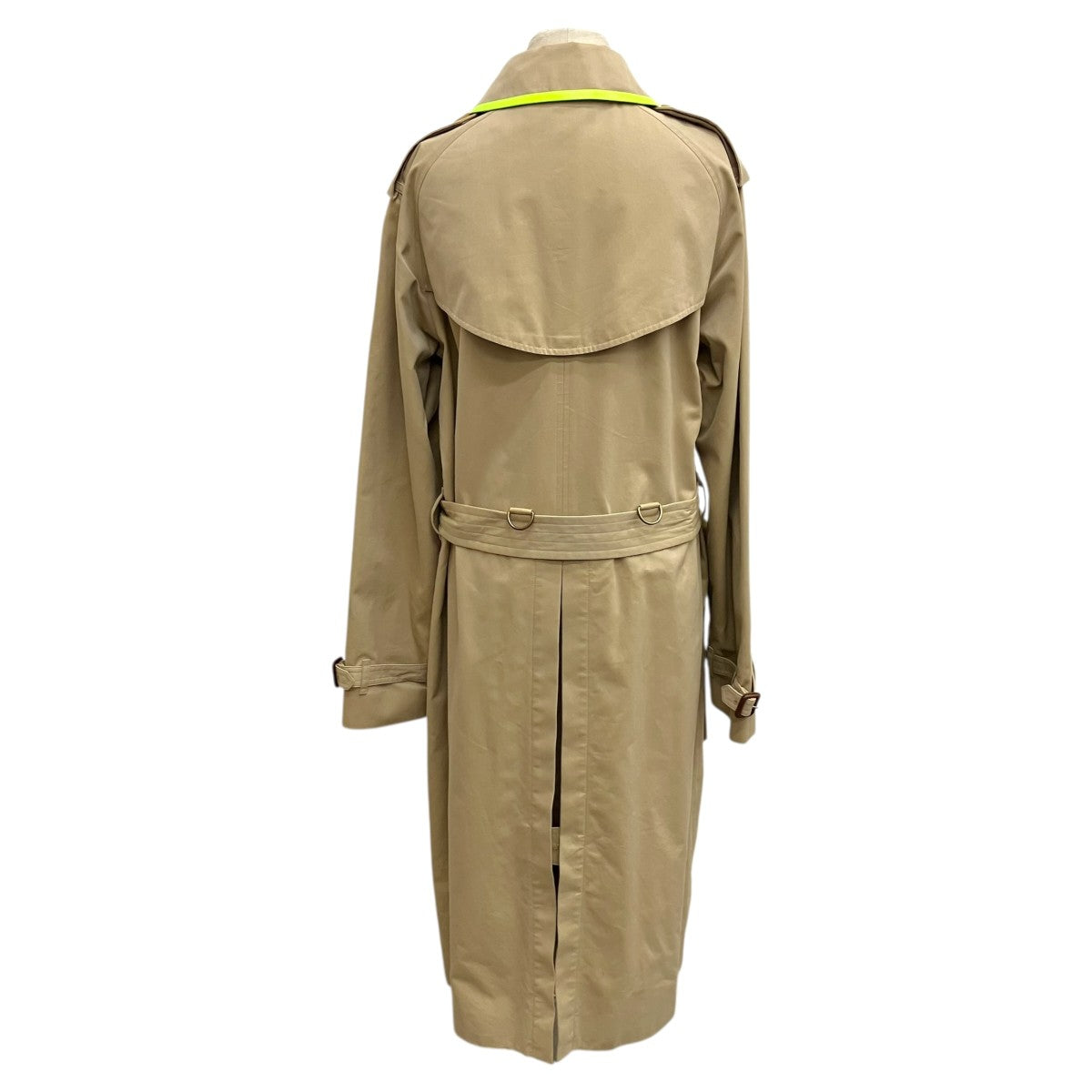 BURBERRY LONDON Honey Beige Canvas Trench Coatトレンチコート4069176 古着・中古-2枚目のアイテム画像