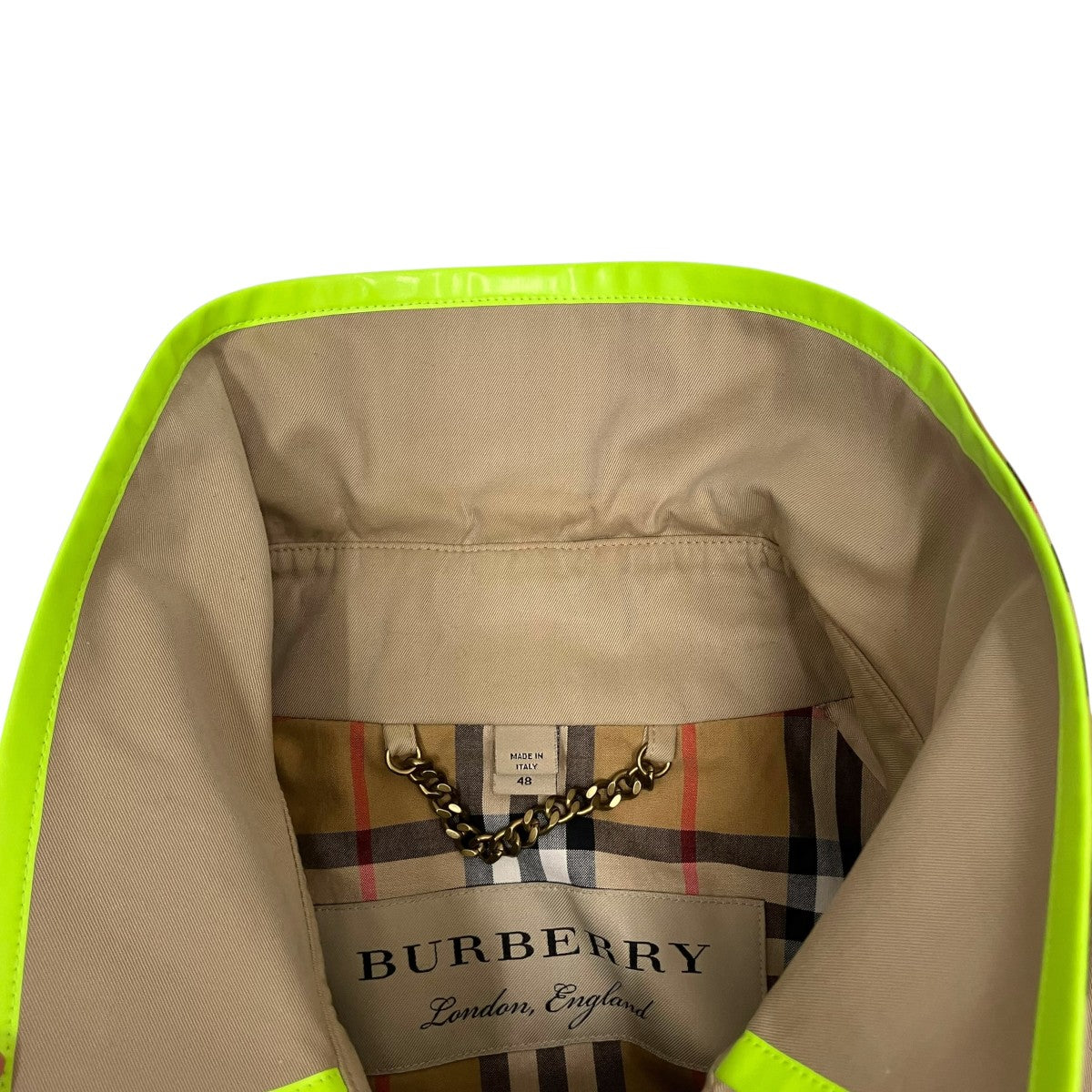 BURBERRY LONDON Honey Beige Canvas Trench Coatトレンチコート4069176 古着・中古-8枚目のアイテム画像