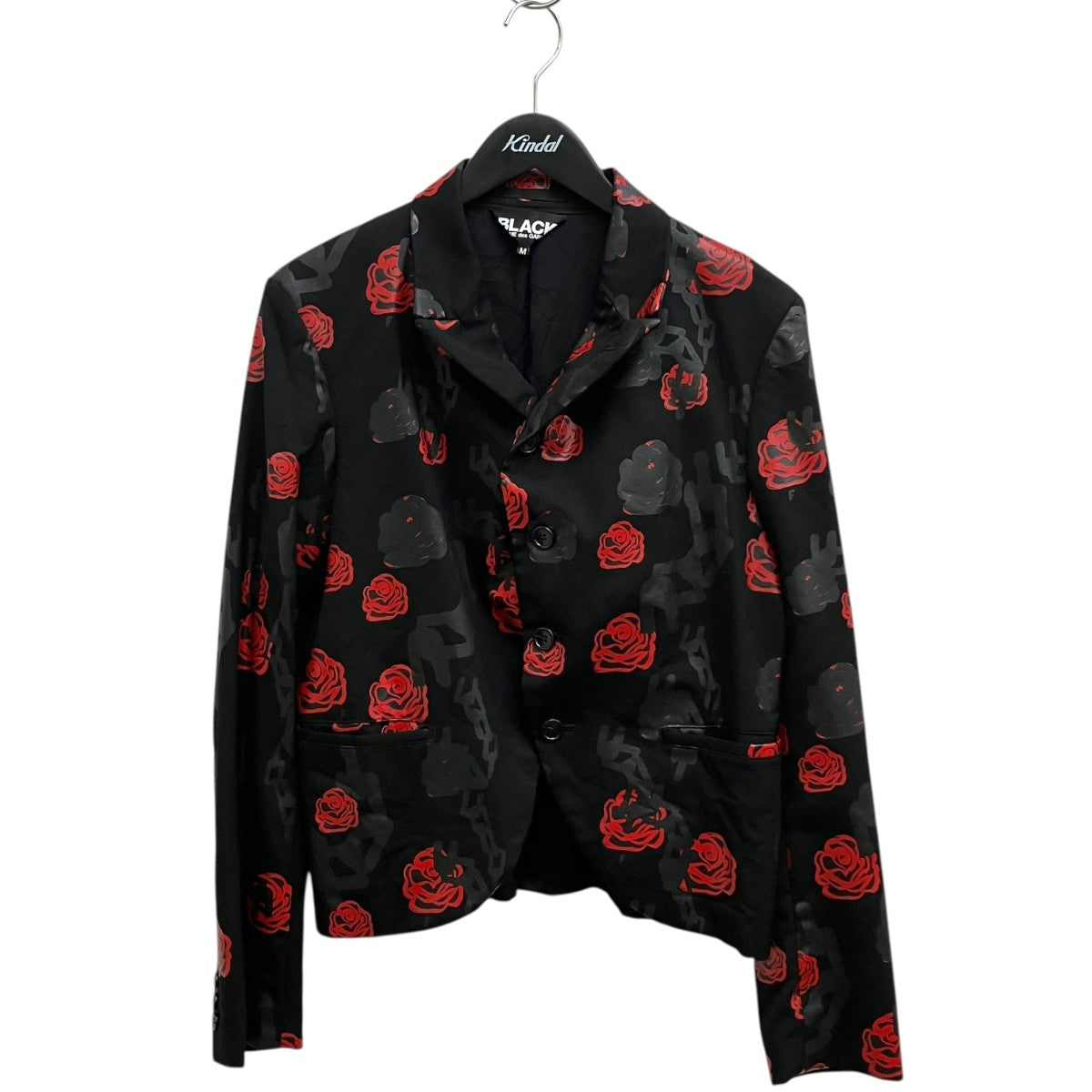 BLACK COMME des GARCONS ローズチェーンプリントジャケット1T-J016 古着・中古-1枚目のアイテム画像