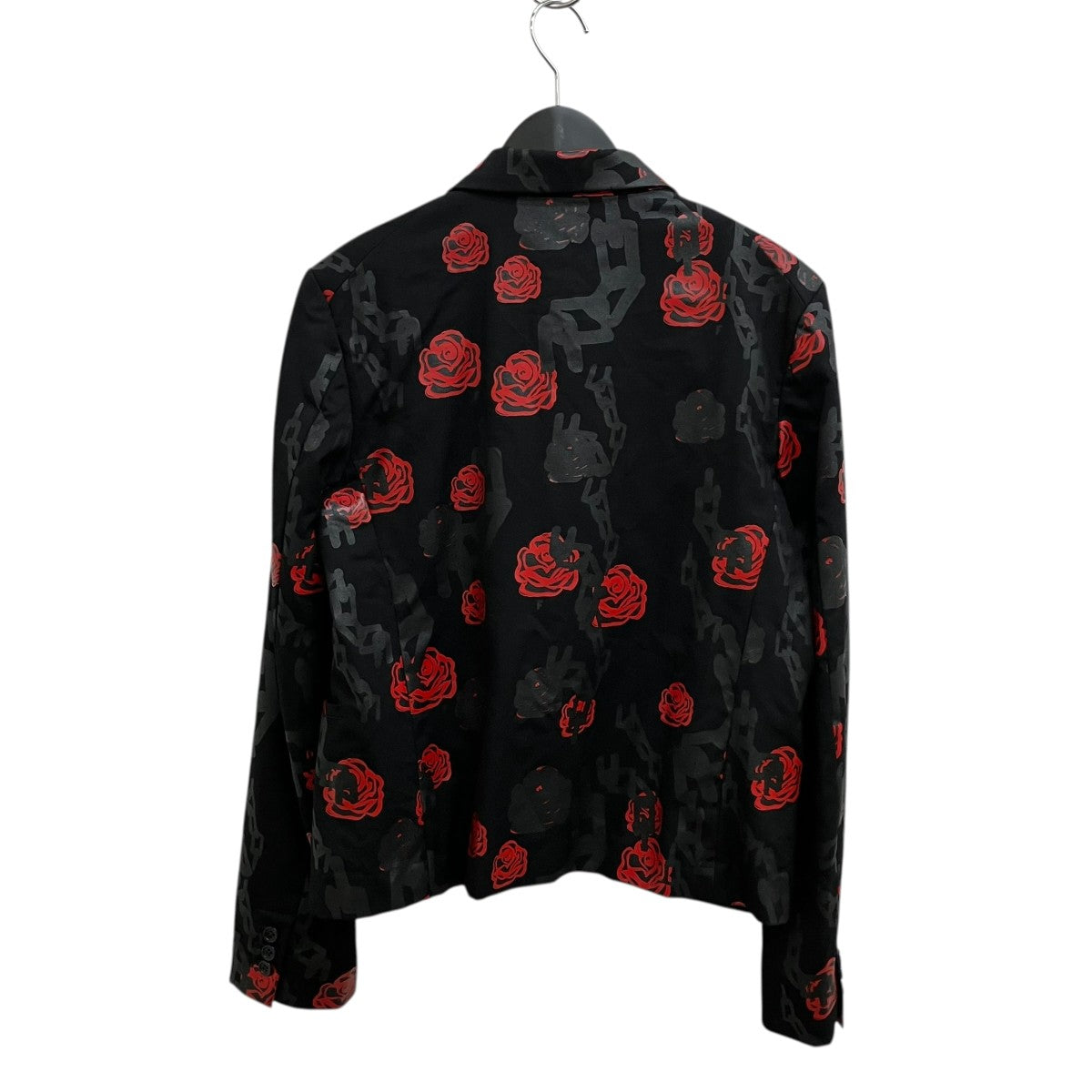 BLACK COMME des GARCONS ローズチェーンプリントジャケット1T-J016 古着・中古-2枚目のアイテム画像