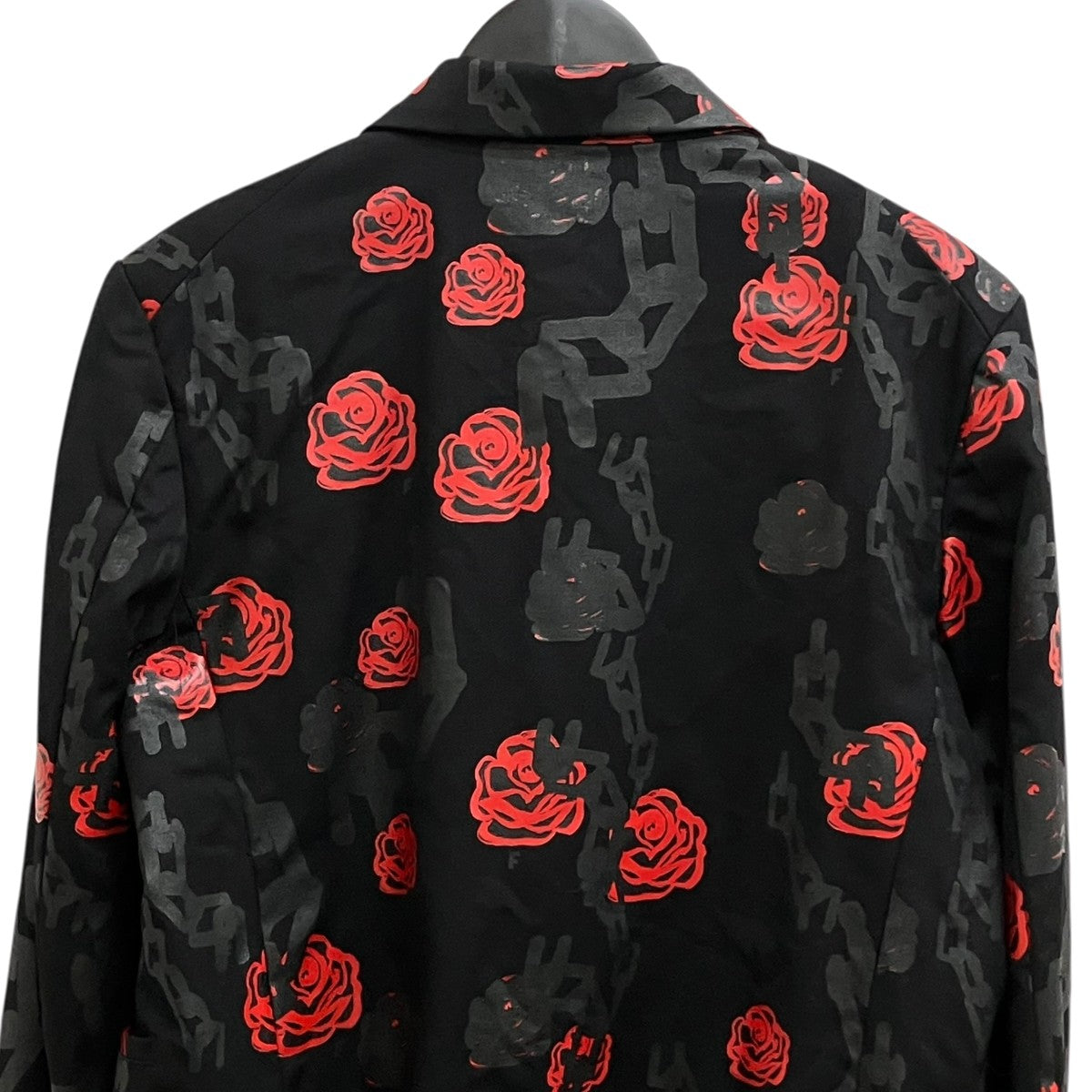BLACK COMME des GARCONS ローズチェーンプリントジャケット1T-J016 古着・中古-4枚目のアイテム画像