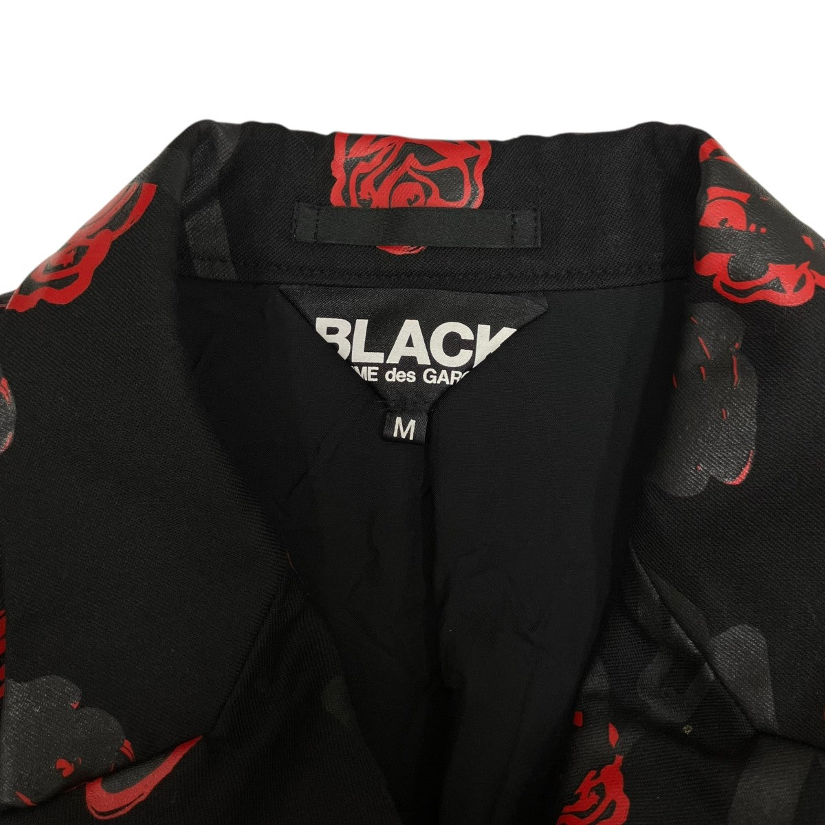 BLACK COMME des GARCONS ローズチェーンプリントジャケット1T-J016 古着・中古-7枚目のアイテム画像