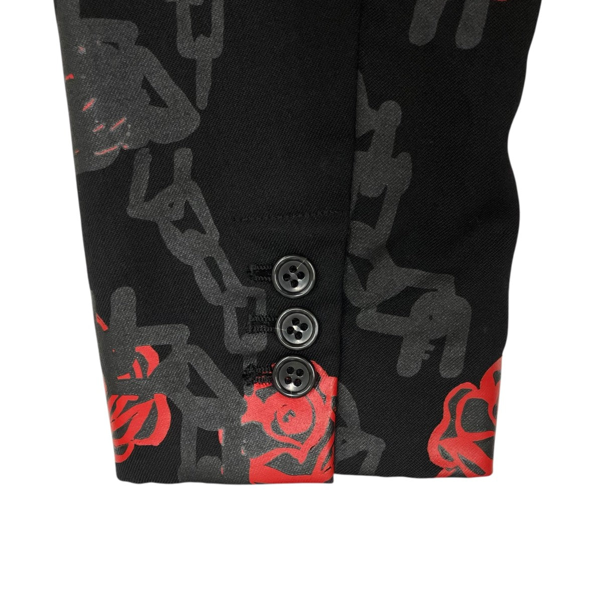 BLACK COMME des GARCONS ローズチェーンプリントジャケット1T-J016 古着・中古-8枚目のアイテム画像