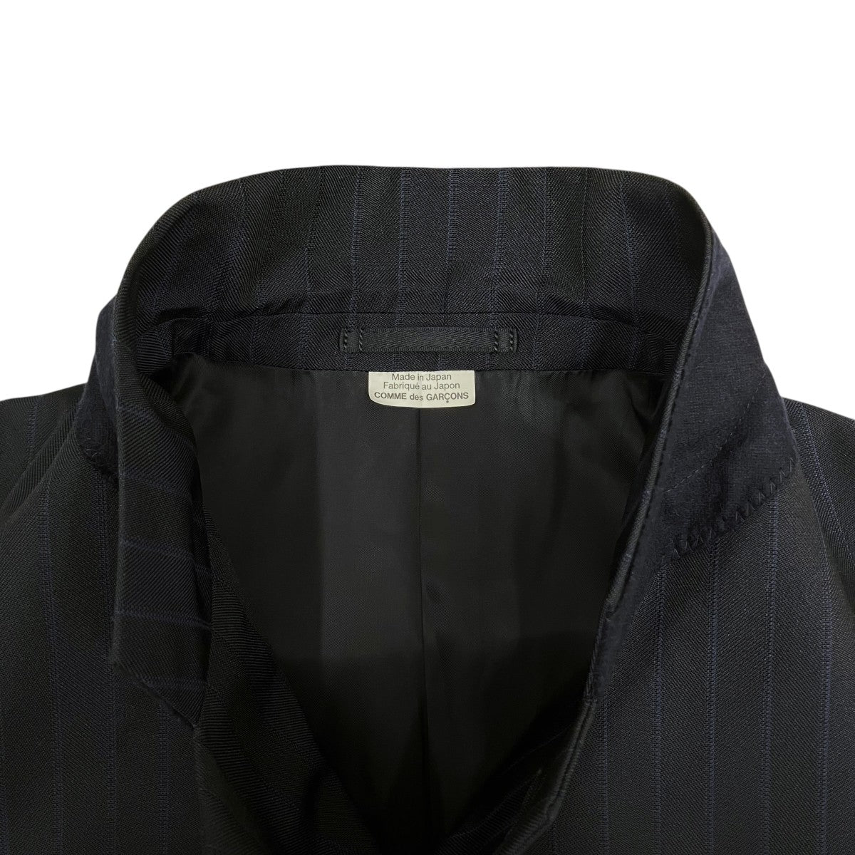 COMME des GARCONS HOMME DEUX 25AWエステルヘリンボーンストライプテーラードジャケットDP-J027 古着・中古-5枚目のアイテム画像