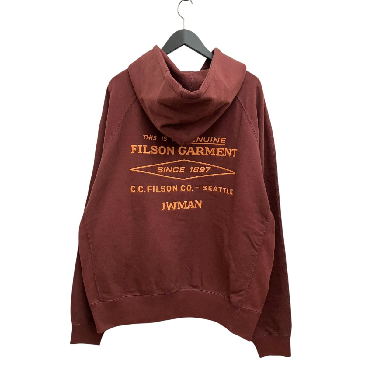 25AW綿裏毛 FILSON WネームパーカーWP-T001