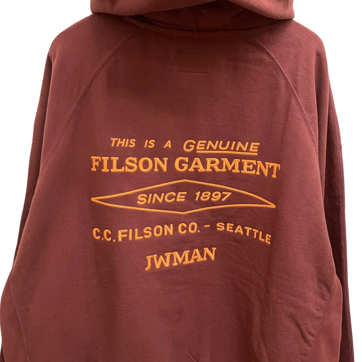 25AW綿裏毛 FILSON WネームパーカーWP-T001