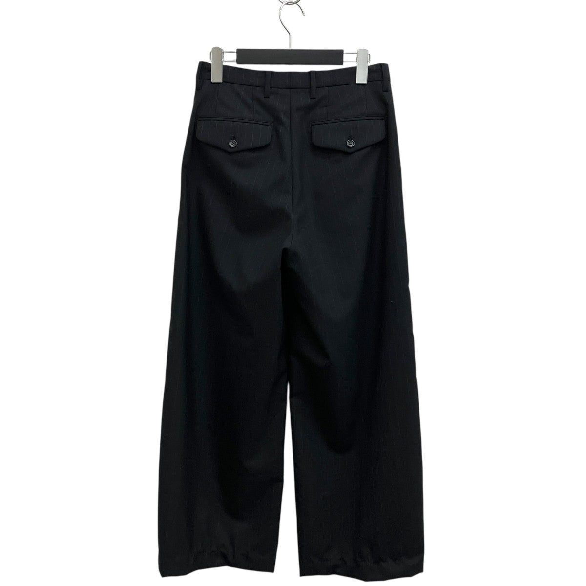 MASU 22AWFuture Wide TrousersストライプスラックスMASS-PT0124I 古着・中古-2枚目のアイテム画像