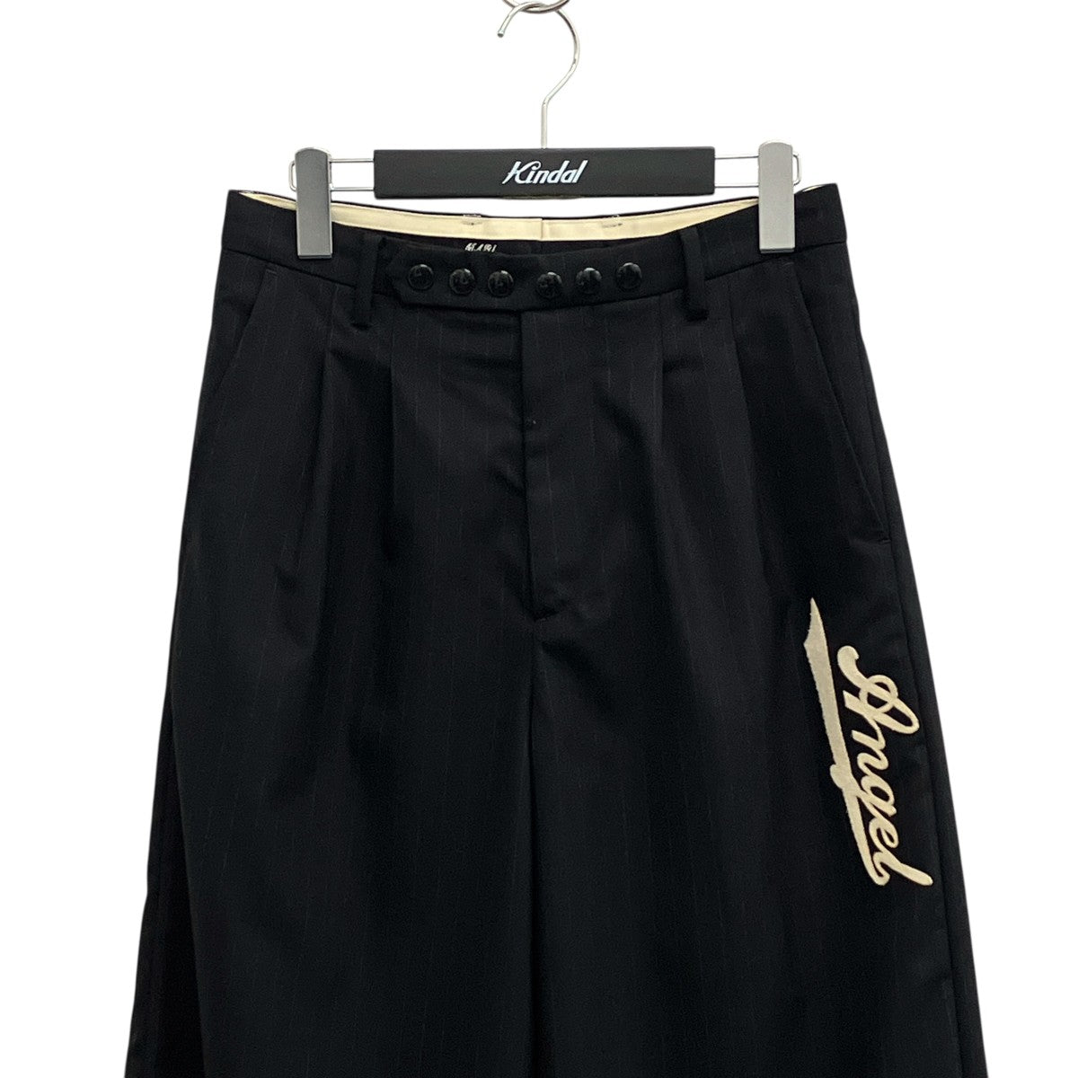 MASU 22AWFuture Wide TrousersストライプスラックスMASS-PT0124I 古着・中古-3枚目のアイテム画像