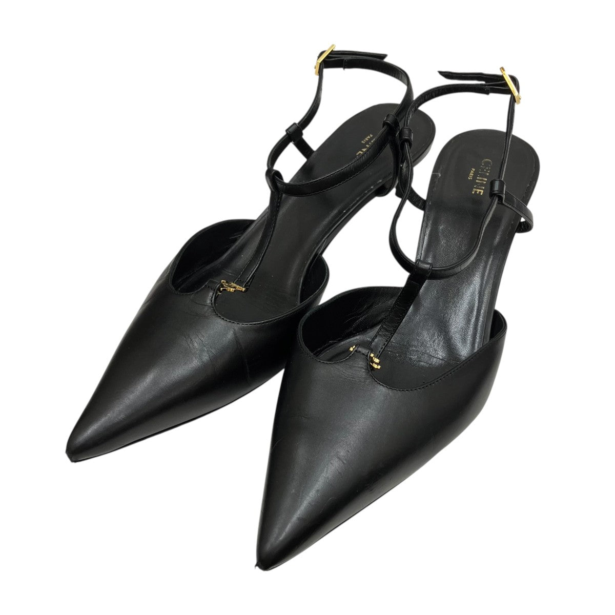 CELINE キトゥン Tバーストラップ パンプス RM 1213 古着・中古-1枚目のアイテム画像