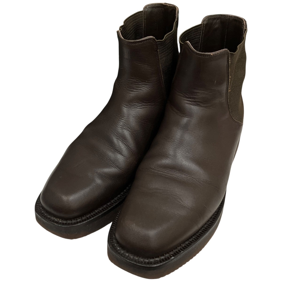 AURALEE LEATHER SQUARE BOOTSレザーブーツA21AS01FT 古着・中古-1枚目のアイテム画像