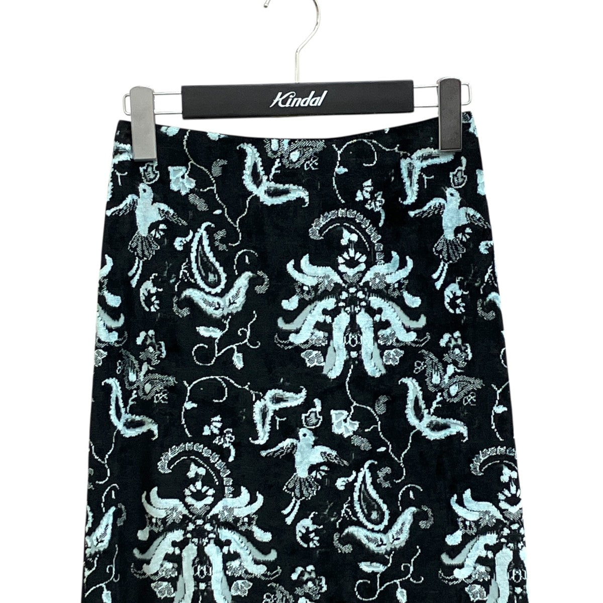mame kurogouchi Velour Jersey I-Line Skirt花柄ロングスカートMM25FW-JS098 古着・中古-3枚目のアイテム画像