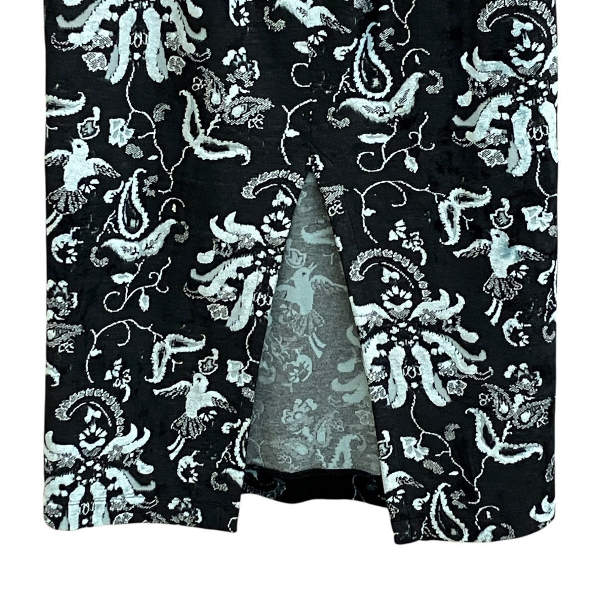 mame kurogouchi Velour Jersey I-Line Skirt花柄ロングスカートMM25FW-JS098 古着・中古-6枚目のアイテム画像