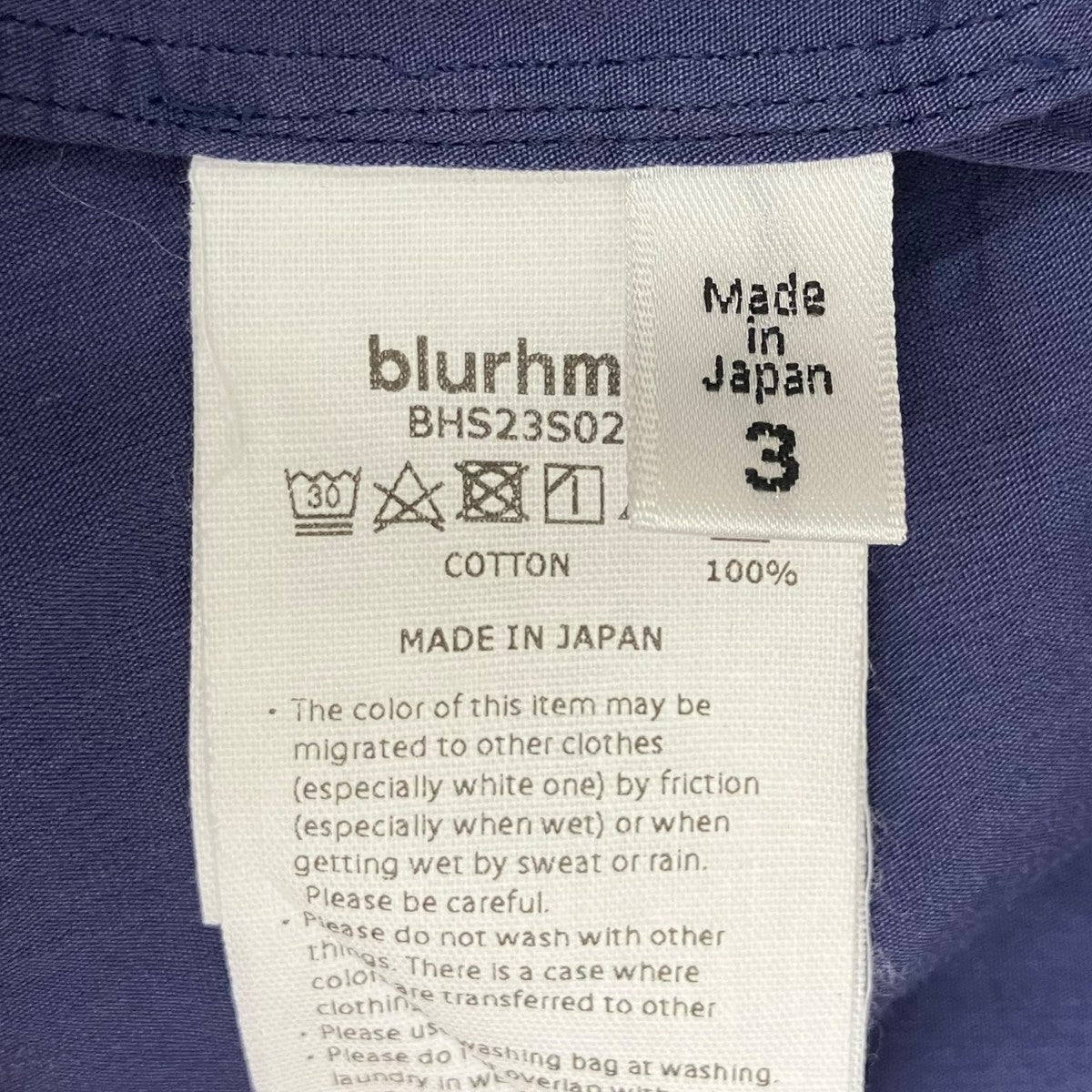 blurhms 長袖シャツBHS23S023 古着・中古-6枚目のアイテム画像
