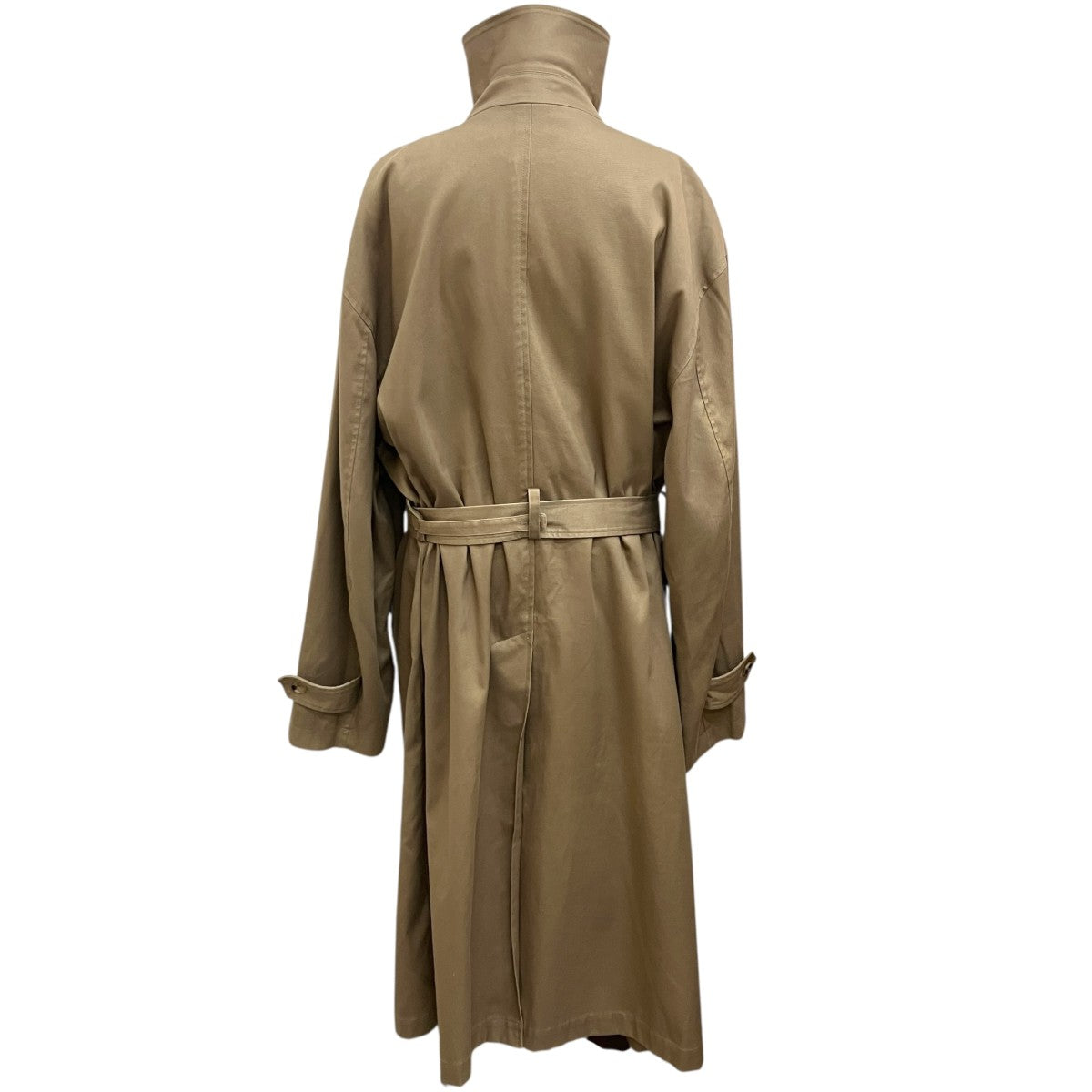 OVERSIZED DOUBLE LAPELED TIELOCKEN COATトレンチコートST.336