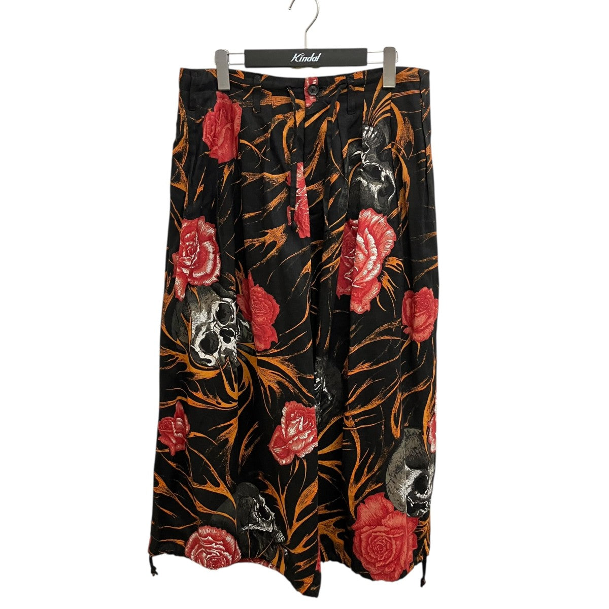 BLACK Scandal Yohji Yamamoto 19SSSkull Print Baloon PantsパンツHH-P93-310 古着・中古-1枚目のアイテム画像