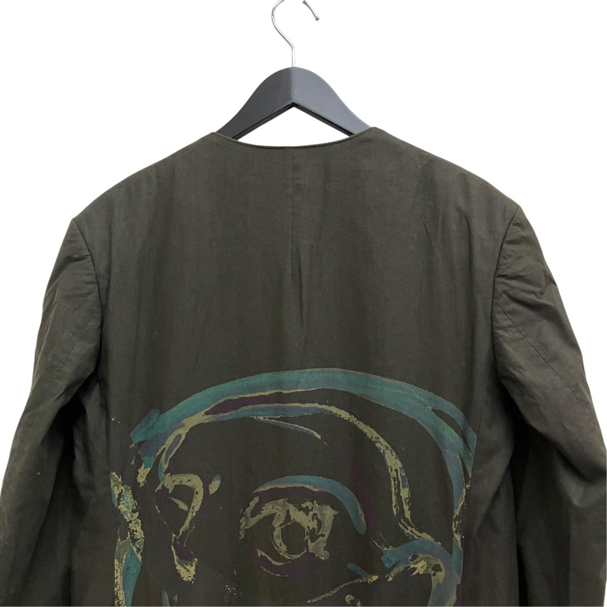20SS Yuka Asakura Back-Print Multi-Zip Long Jacket HN-J55-018