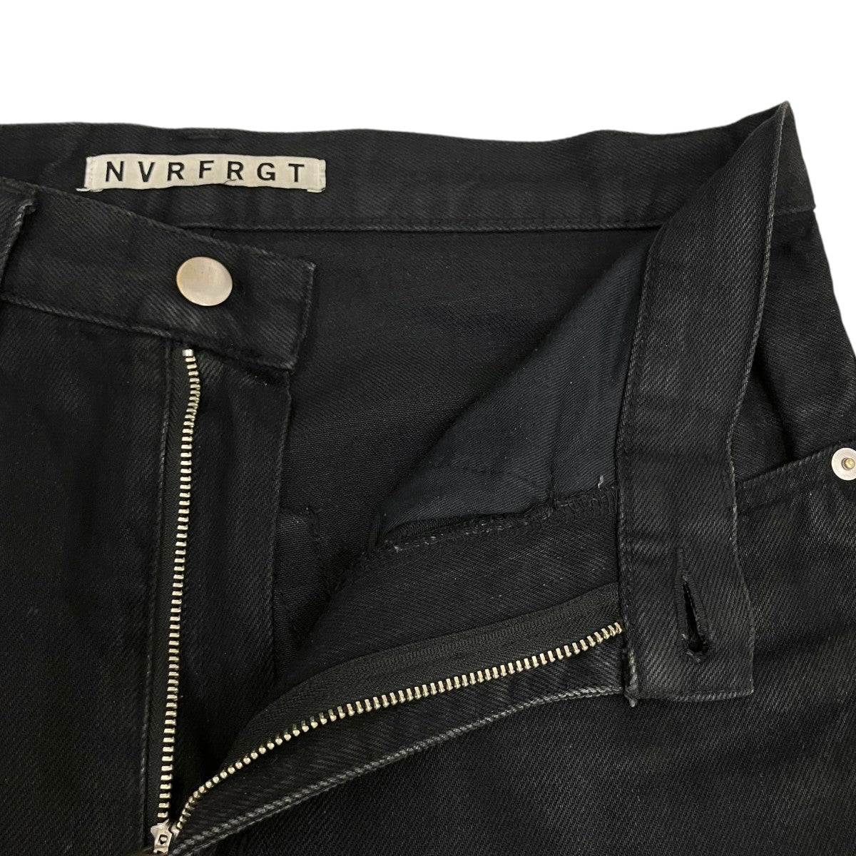 NVRFRGT デニム 別注 COATING 3D TWISTED WIDE LEG JEANS(1 BLACK): NVRFRGT: MENS