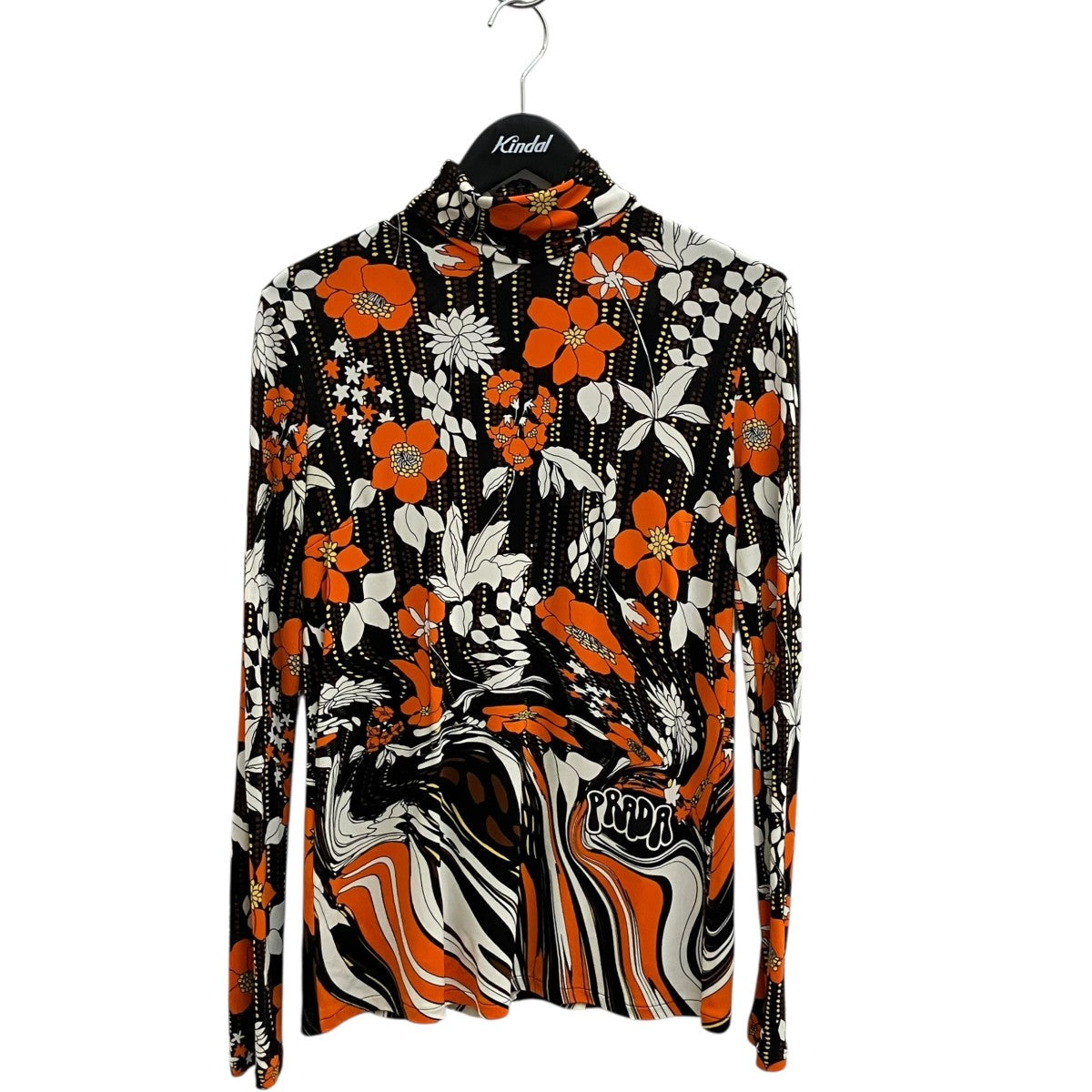 PRADA フローラルプリントカットソー 39487 古着・中古-1枚目のアイテム画像
