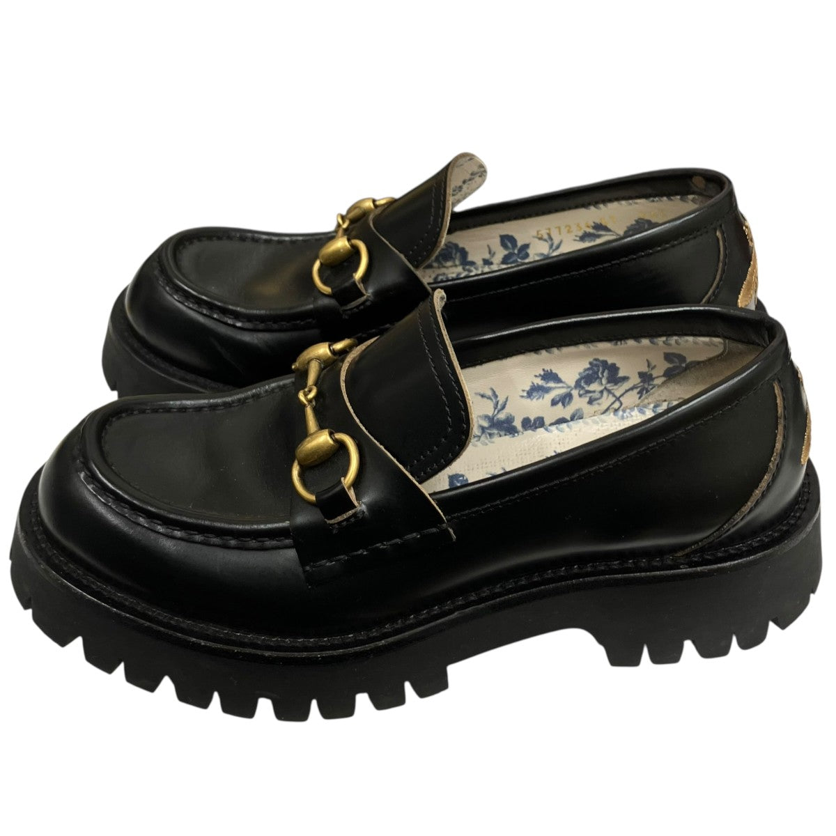 GUCCI(グッチ) ビー エンブロイダリー ホースビットローファー 577236