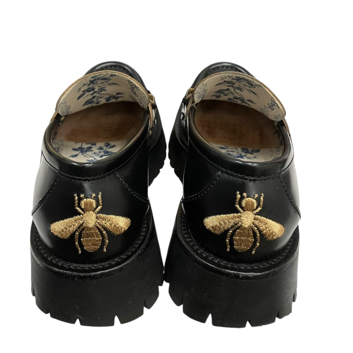 GUCCI(グッチ) ビー エンブロイダリー ホースビットローファー 577236