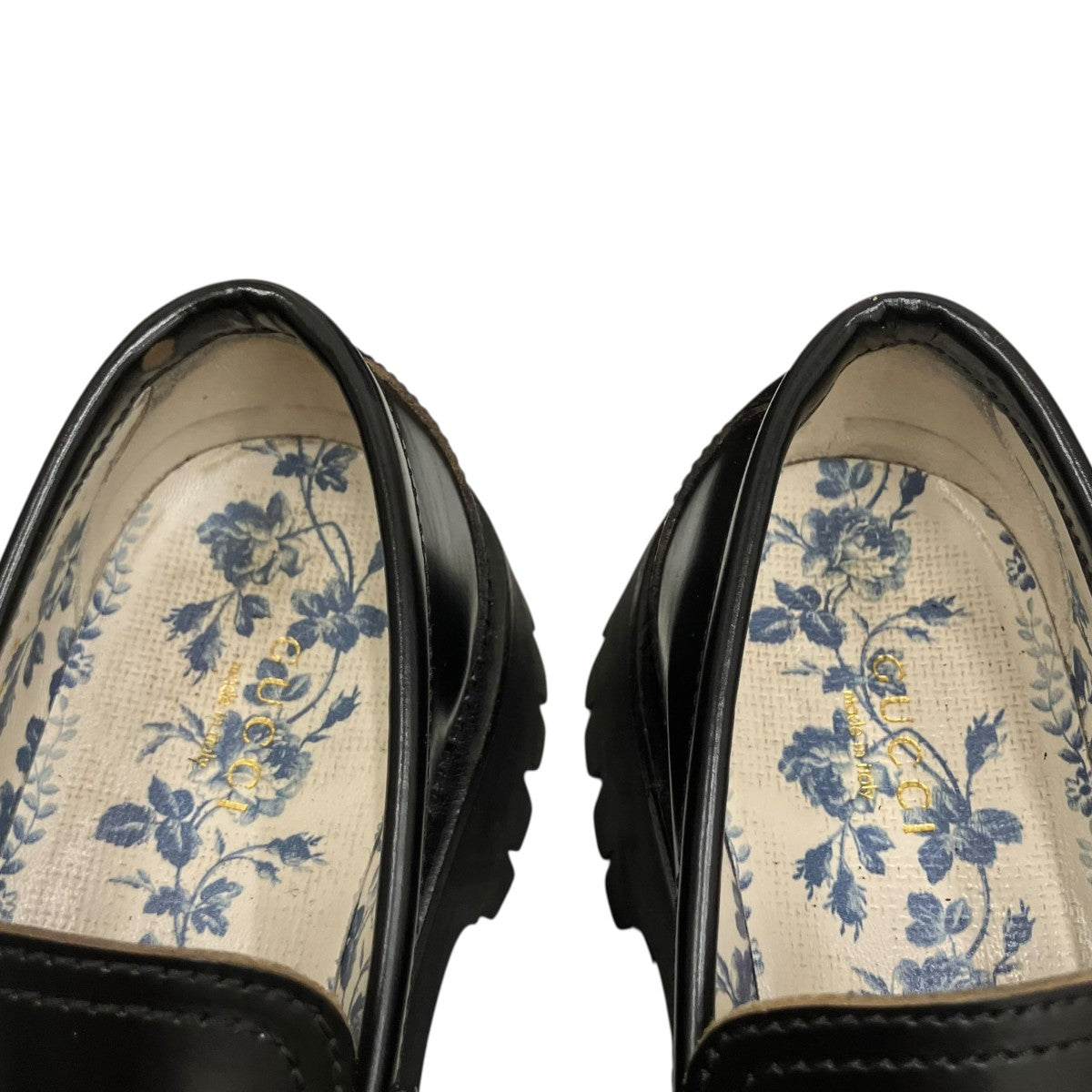 GUCCI(グッチ) ビー エンブロイダリー ホースビットローファー 577236