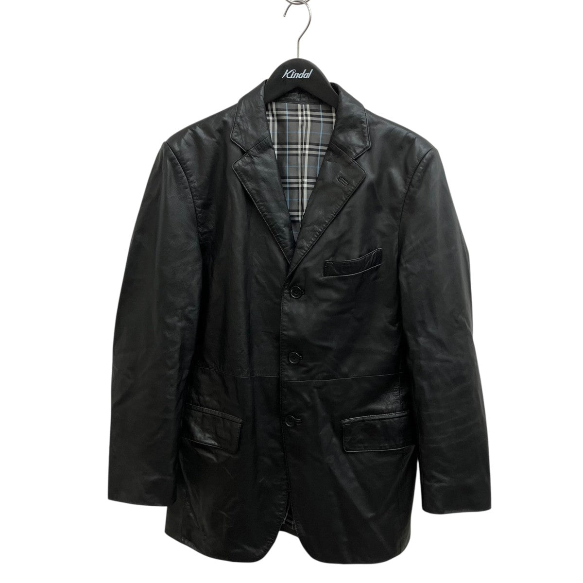 BURBERRY BLACK LABEL レザージャケットBME90-020-09 古着・中古-1枚目のアイテム画像