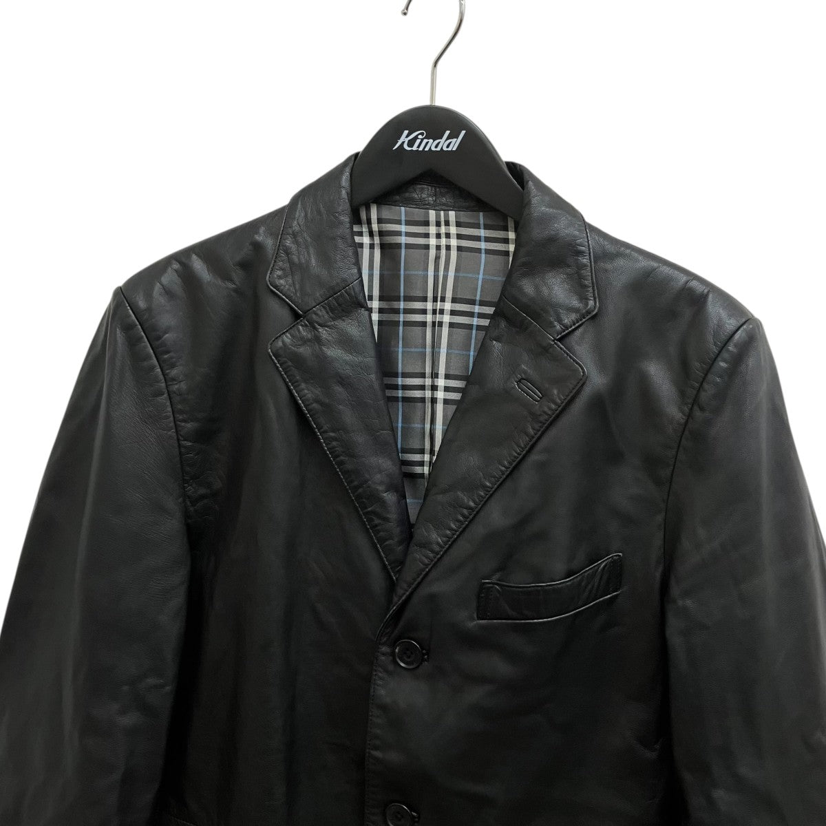 BURBERRY BLACK LABEL レザージャケットBME90-020-09 古着・中古-3枚目のアイテム画像