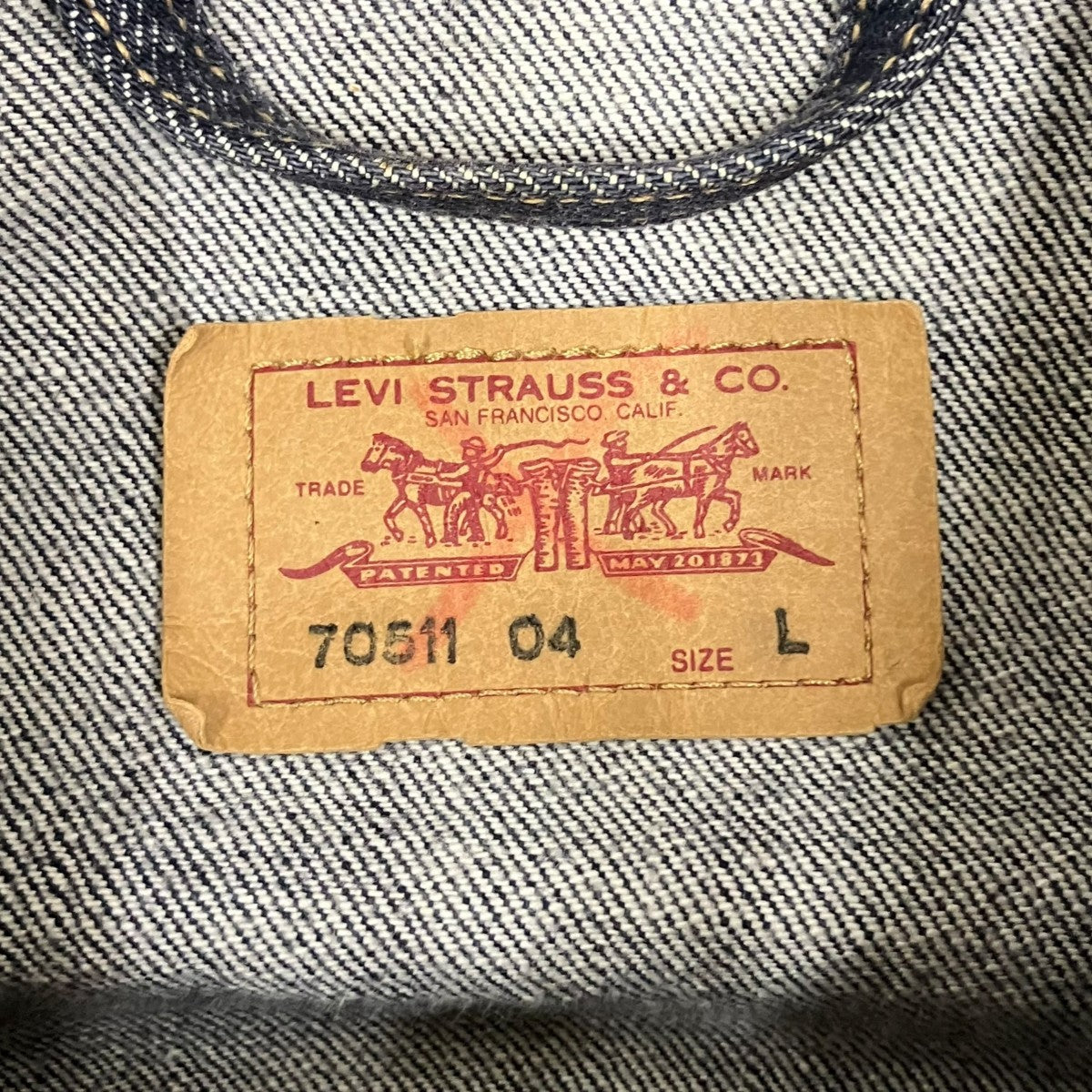 LEVI’S デニムジャケット70511 古着・中古-6枚目のアイテム画像