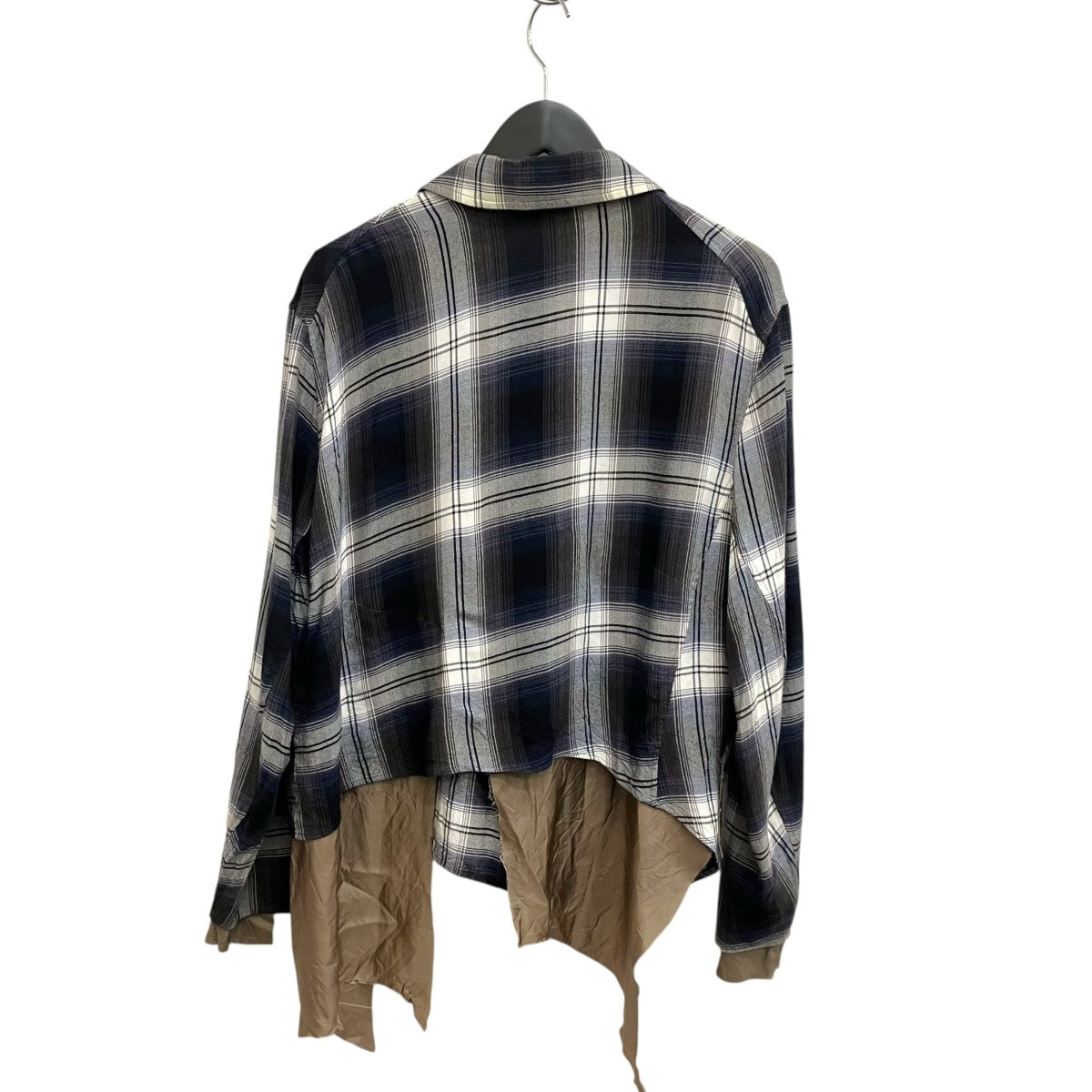 sulvam 23SSSHORT BOX JACKETチェックシャツジャケットSR-J08-500 古着・中古-2枚目のアイテム画像