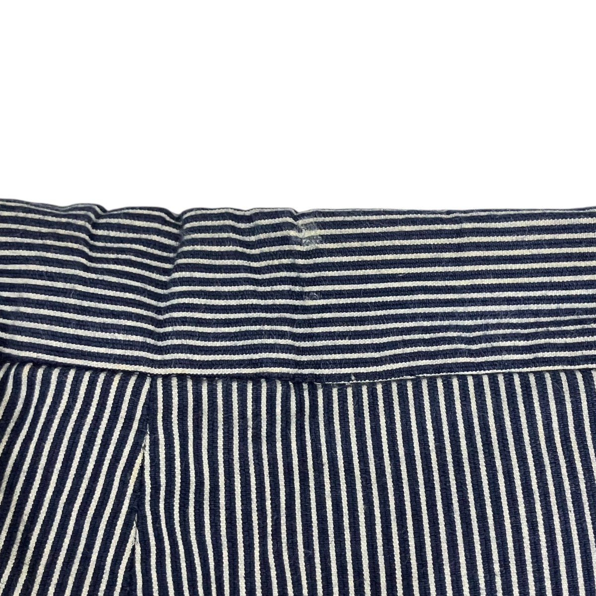 FRANK LEDER(フランクリーダー) ストライプパンツ ホワイト×ネイビー