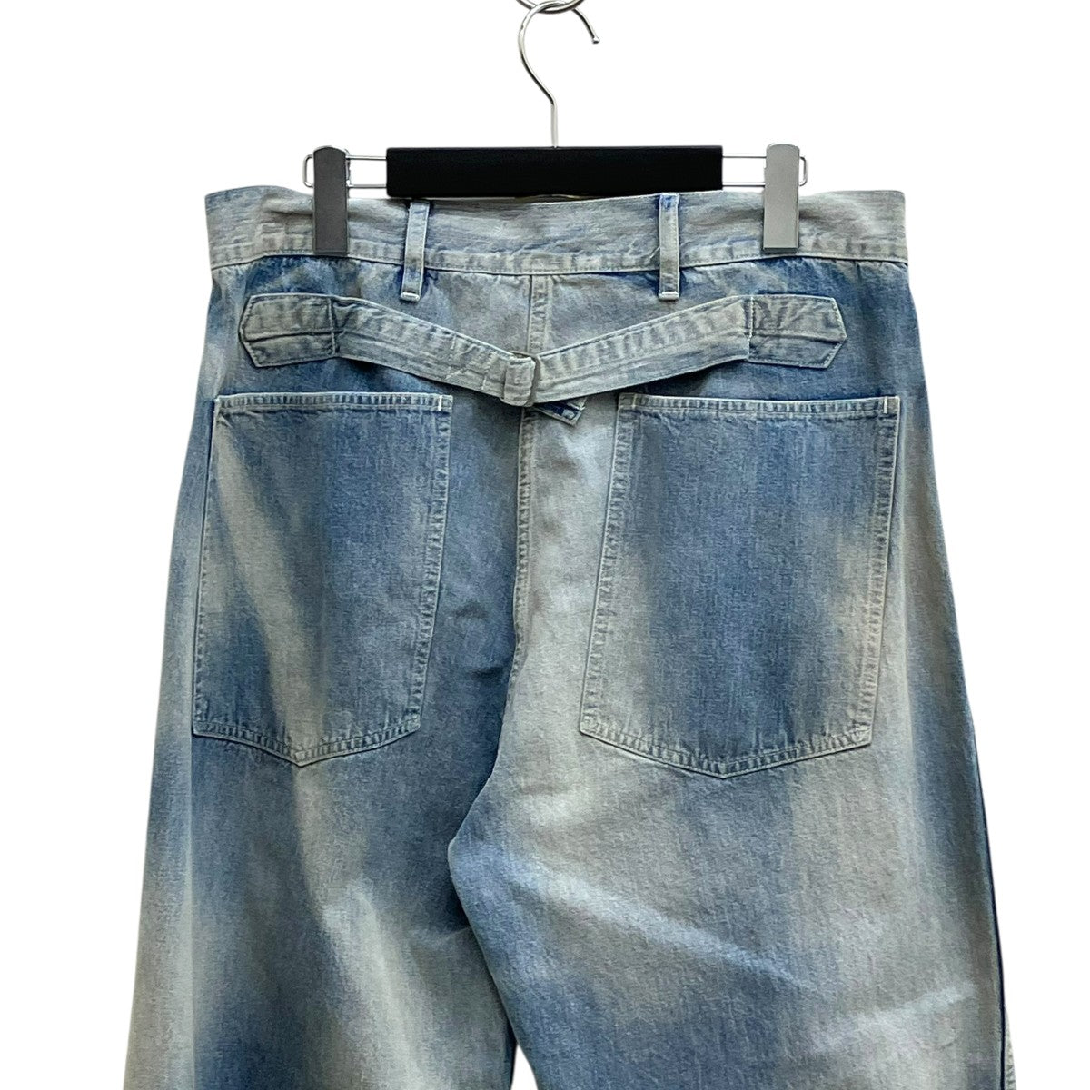 AUBERGE 25SSバックルバックデニムパンツGASPARD BL 古着・中古-4枚目のアイテム画像