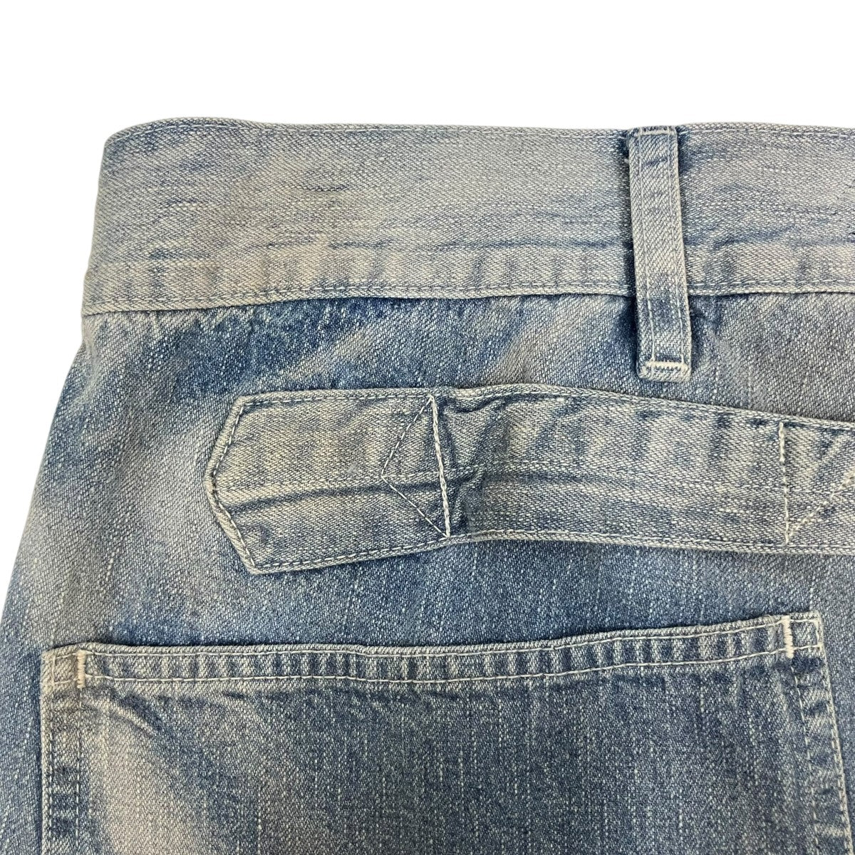 AUBERGE 25SSバックルバックデニムパンツGASPARD BL 古着・中古-8枚目のアイテム画像