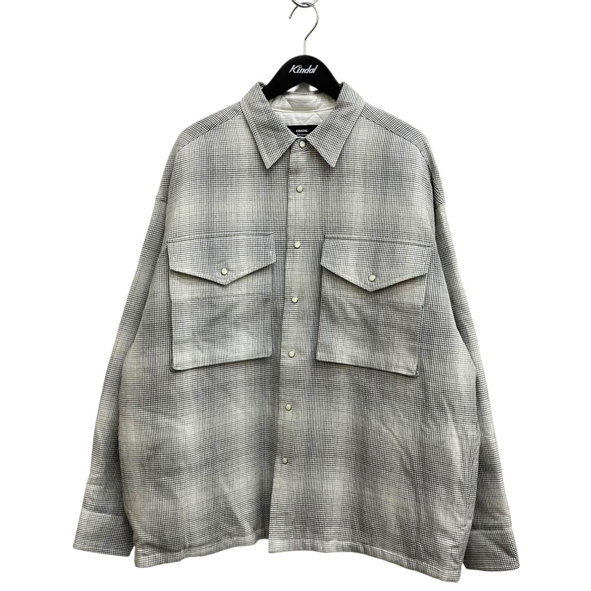 Padded shirt  BLUE STRIPE中綿ジャケット
