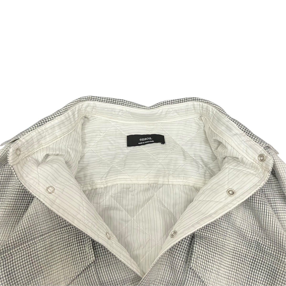 Padded shirt  BLUE STRIPE中綿ジャケット