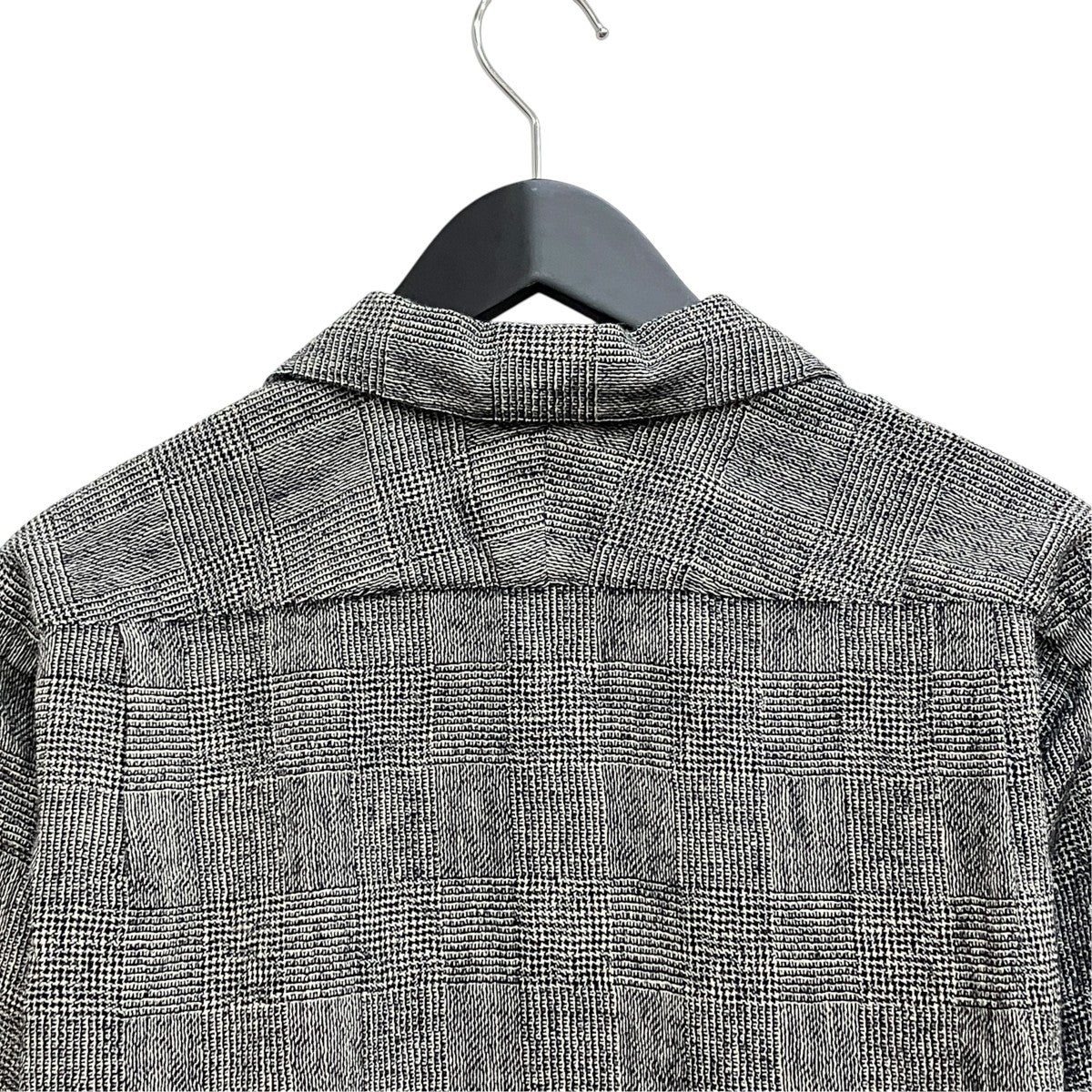 Aquellos Ojos Verdes Glen plaid Classic open collar shirt ／AOV-G2-ai-8 古着・中古-4枚目のアイテム画像