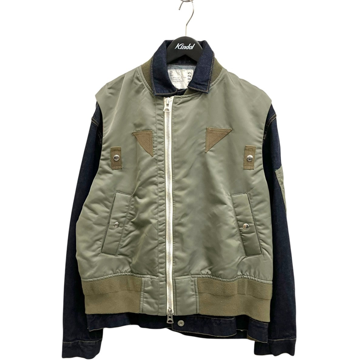 sacai Nylon Twill Mix Blousonデニムジャケット22-02825M 古着・中古-1枚目のアイテム画像