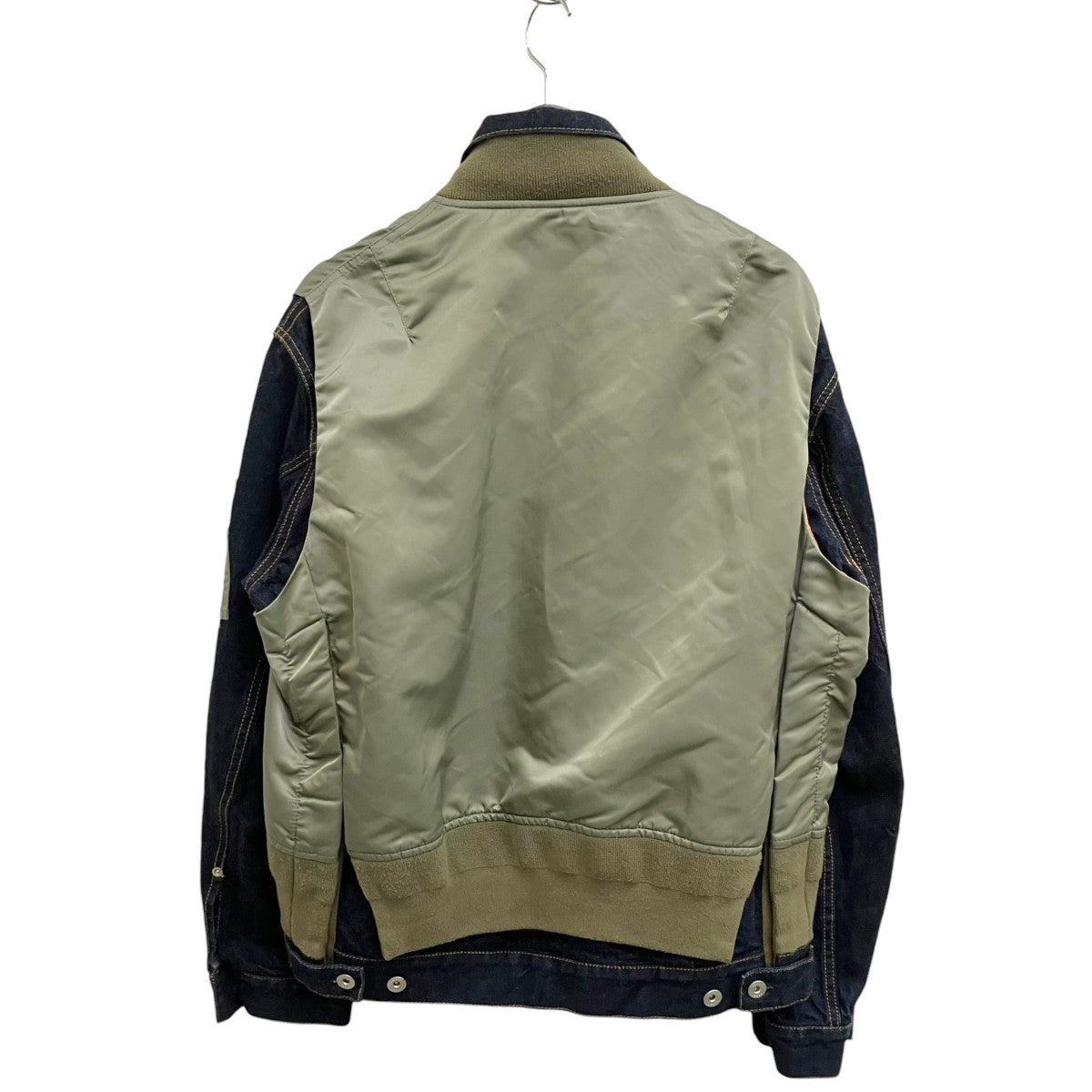sacai Nylon Twill Mix Blousonデニムジャケット22-02825M 古着・中古-2枚目のアイテム画像