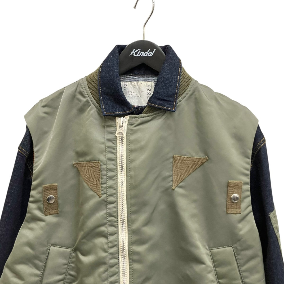 sacai Nylon Twill Mix Blousonデニムジャケット22-02825M 古着・中古-3枚目のアイテム画像