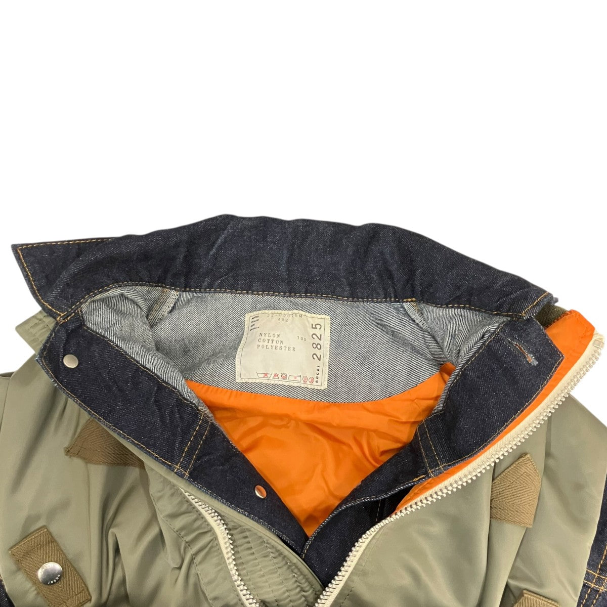 sacai Nylon Twill Mix Blousonデニムジャケット22-02825M 古着・中古-6枚目のアイテム画像