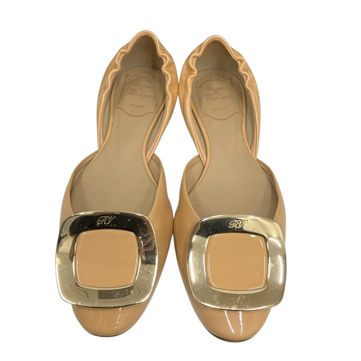 Roger Vivier パテントレザー・バレリーナフラットシューズ 古着・中古-2枚目のアイテム画像
