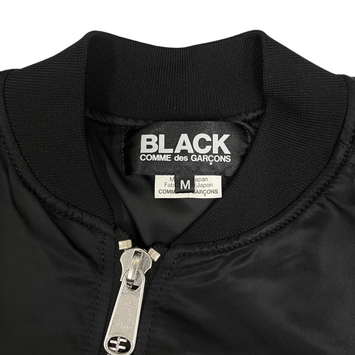BLACK COMME des GARCONS AD2025 ナイロンツイル MA-1ジャケット 1P-J011 古着・中古-3枚目のアイテム画像