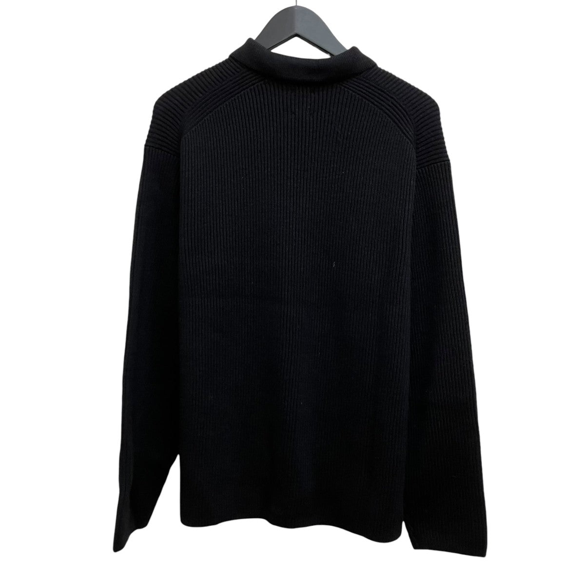 25AW SOLID WOOL RIB POLO ZIP UP CARDIGAN／ BN-25FM-044