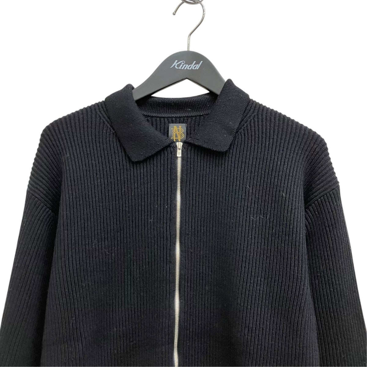 25AW SOLID WOOL RIB POLO ZIP UP CARDIGAN／ BN-25FM-044