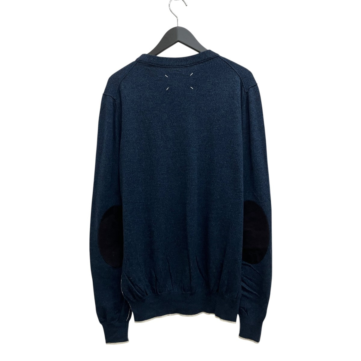 Maison Margiela エルボーパッチインサイドアウトステッチデザインニット S50HA0989 古着・中古-2枚目のアイテム画像