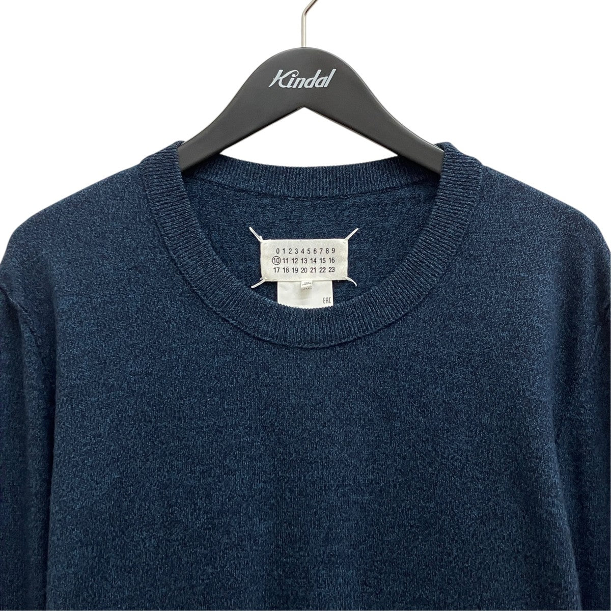 Maison Margiela エルボーパッチインサイドアウトステッチデザインニット S50HA0989 古着・中古-3枚目のアイテム画像